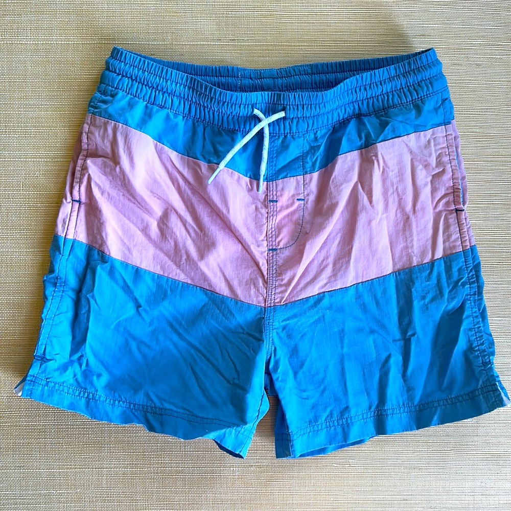 The Beaufort Bonnet Company colorblock swim trunks bathing suit
